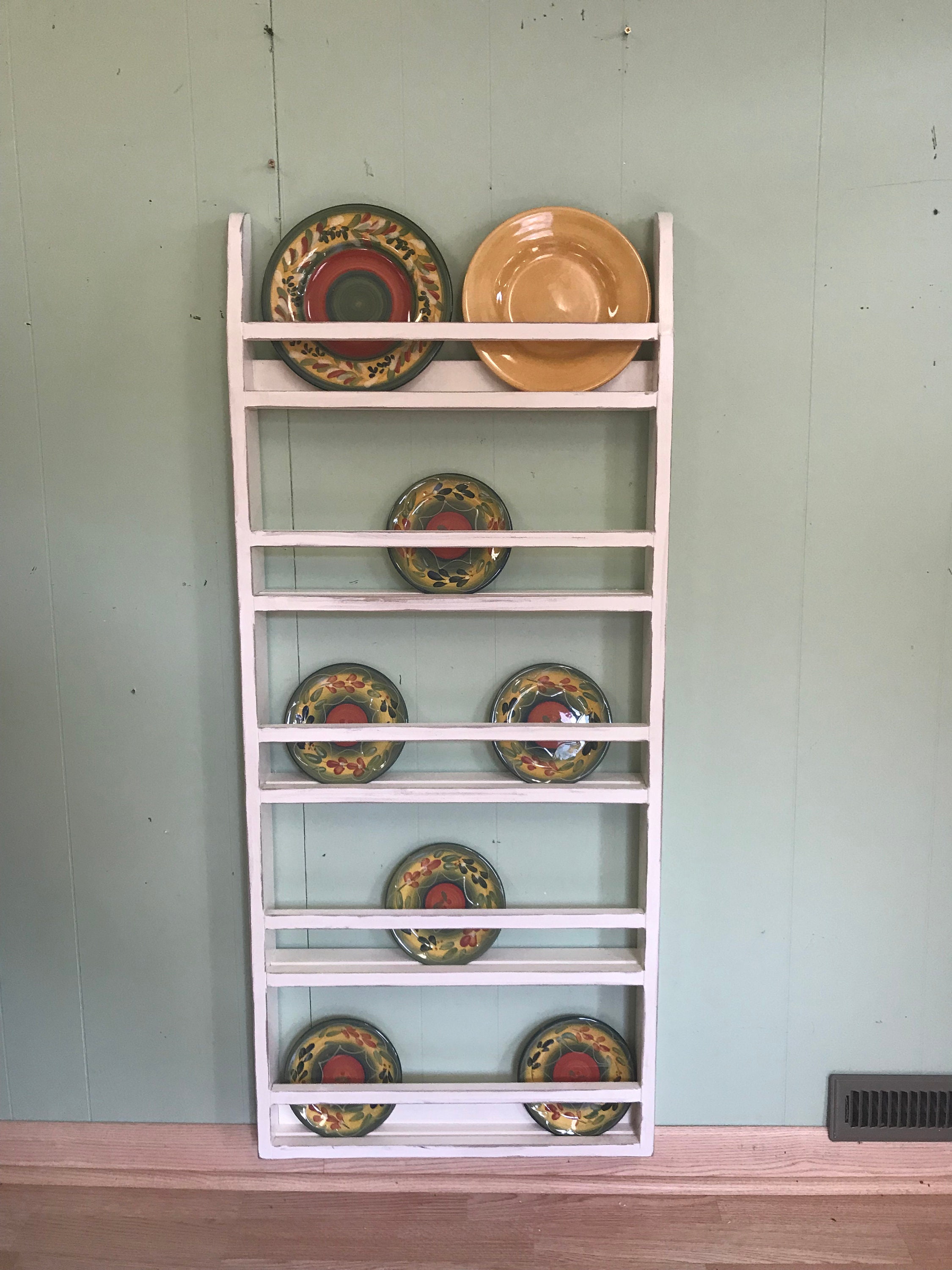 Charming Vintage Cutting Board Display Shelf, Home Display Plate