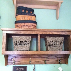 30 inch shelf with hooks sale