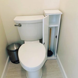 Bathroom Cabinet, Plunger Cabinet Storage, Toilet Paper Cabinet