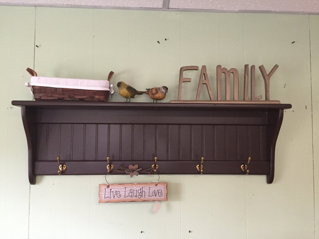 Beautiful Country Coat Rack, 42 Inches, Farmhouse Wall Decor, Entryway ...