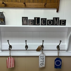 Coat Rack, Farmhouse Country Coat Rack, Wood Wall Shelf, Clothes Hanger Rack with Shelf, Coat Hook Shelf