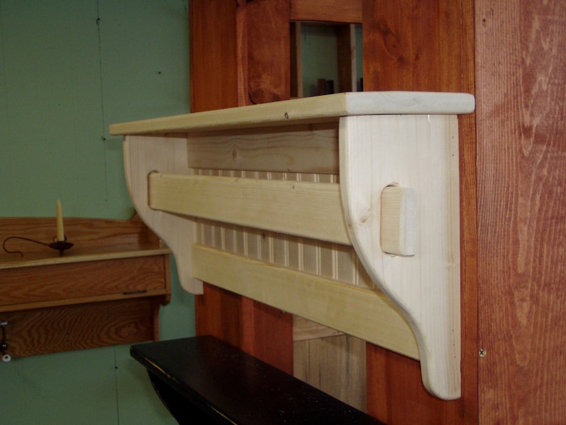 Blanket Rack Holder Wall Hanging Wood Quilt Rack Unfinished Etsy