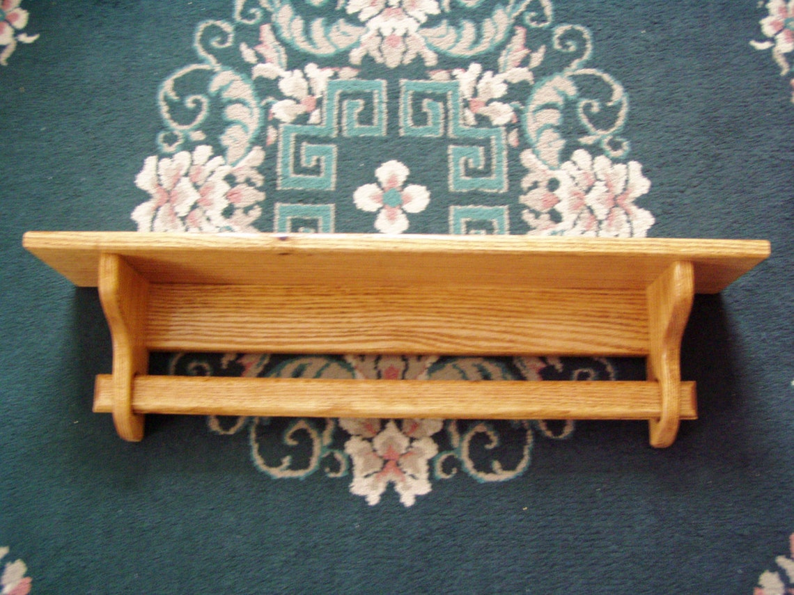 Quilt Holder Rack Wall Mount Shelf 48 Inch Oak Quilt Rack Wall Etsy