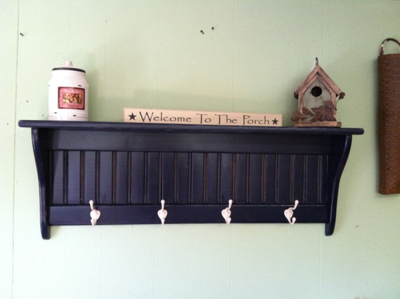 Morgan Wall Shelf with Hooks