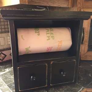 Toallero de papel, toallero de encimera de cocina con cajones, toallero de baño, porta recetas