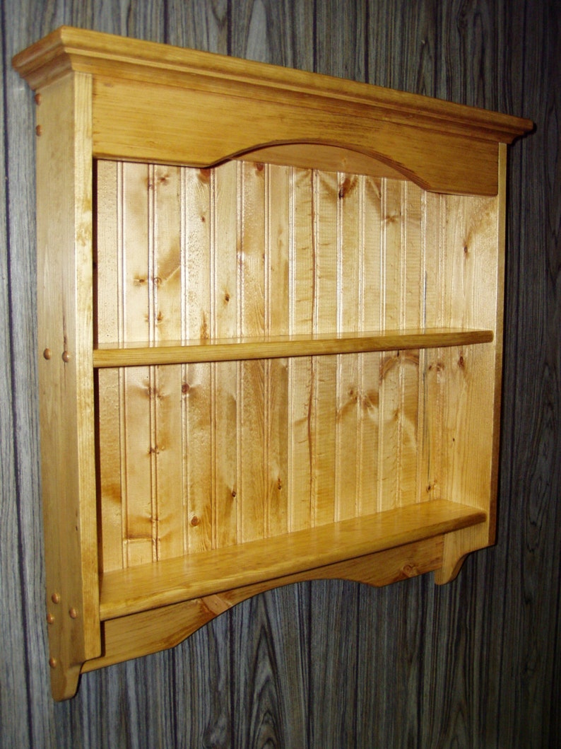 Display Rack Wood Knick Knack Wall Shelf Display Pine Etsy