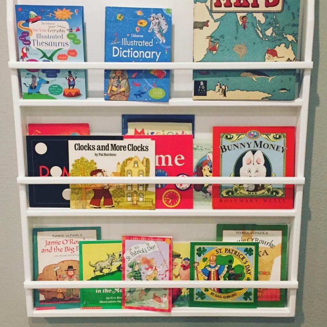 Wonderful Wall Hanging Bookshelf Children Bookshelf Magazine - Etsy