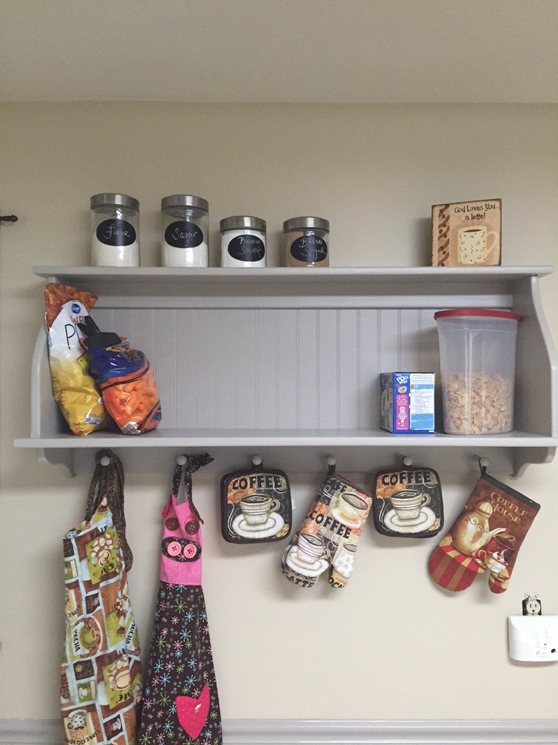 Kitchen Wall Hanging Kitchen Pantry Storage Wall Shelf Etsy