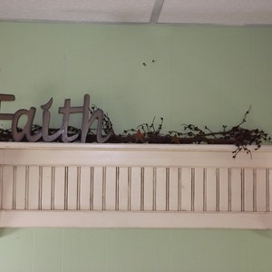 Wood Wall Shelf / Primitive Wall Shelf / Antiqued Country Shelf / Farmhouse Shelf