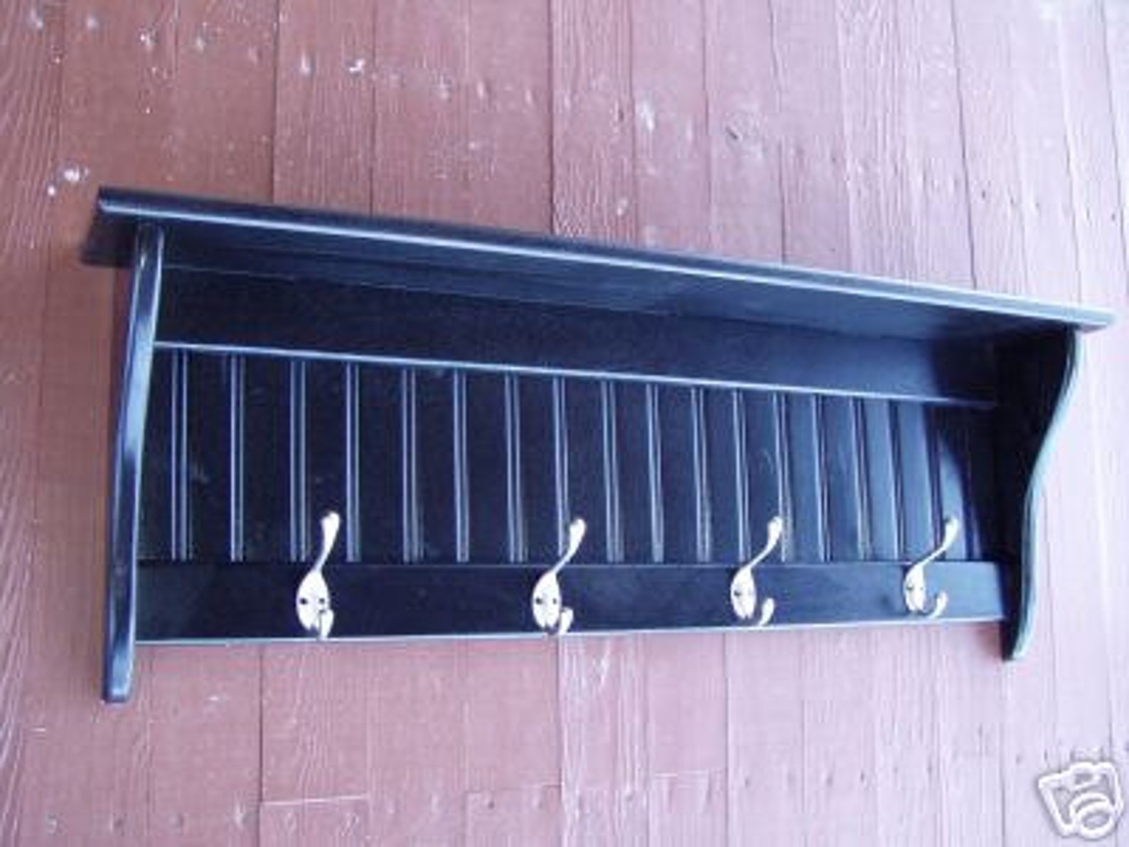 Country Coat Rack Wood Wall Shelf 36 Inches Etsy