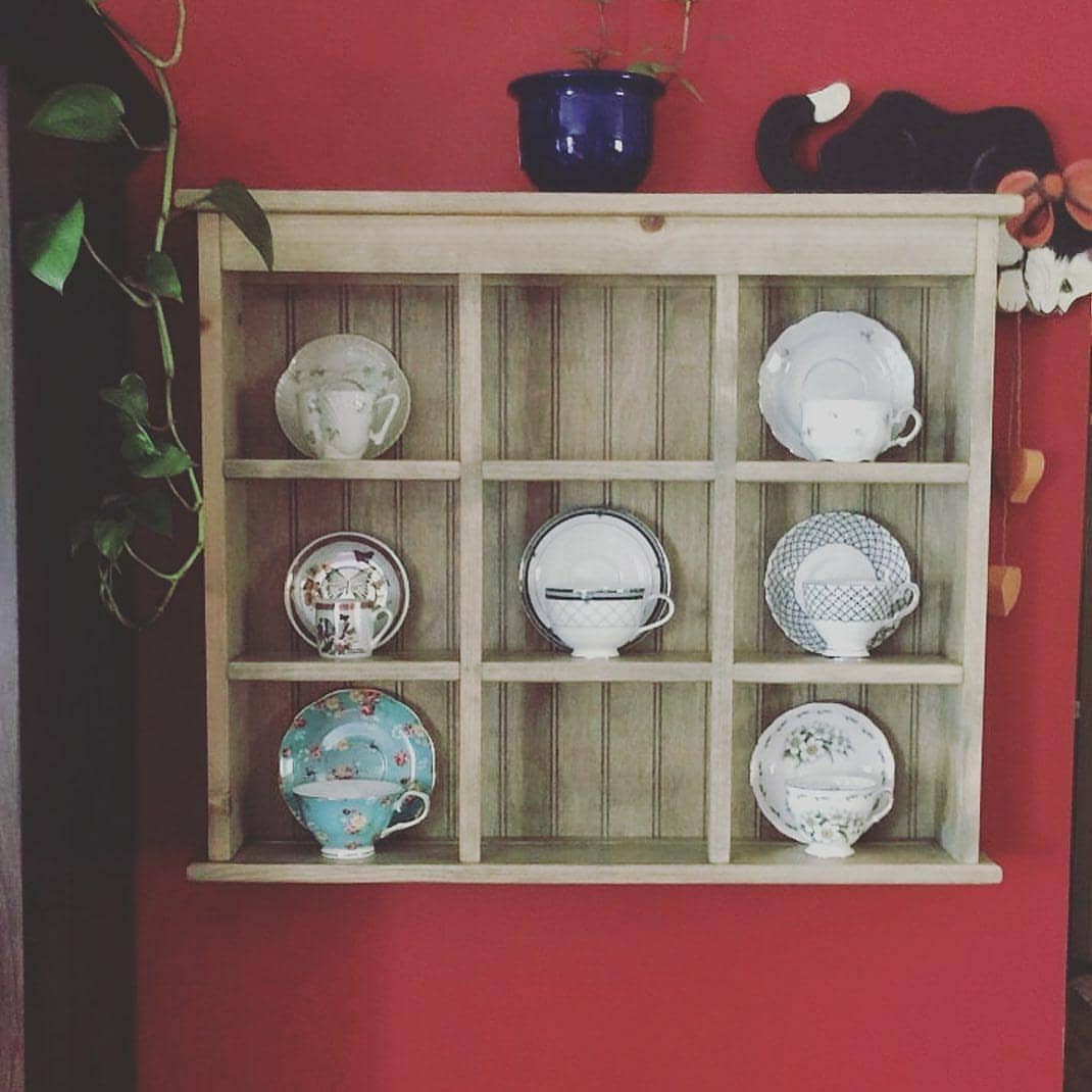 Tea Set Display Shelf, Coffee Mug Shelf Display, Tea Rack, Saucer Plate and  Tea Cup Display, Wood Wall Shelf, Cup and Mug Shelf 