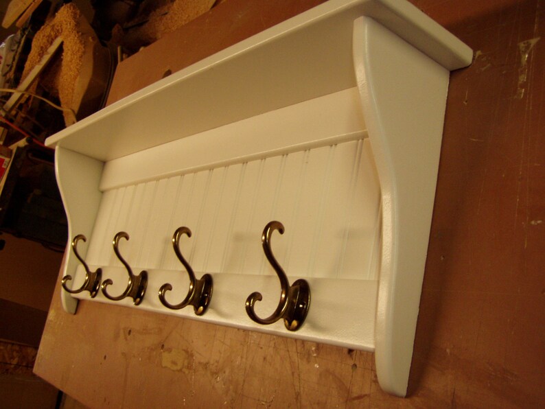 Wood Country Coat Rack Wall Shelf Country Display Rack Fancy Etsy