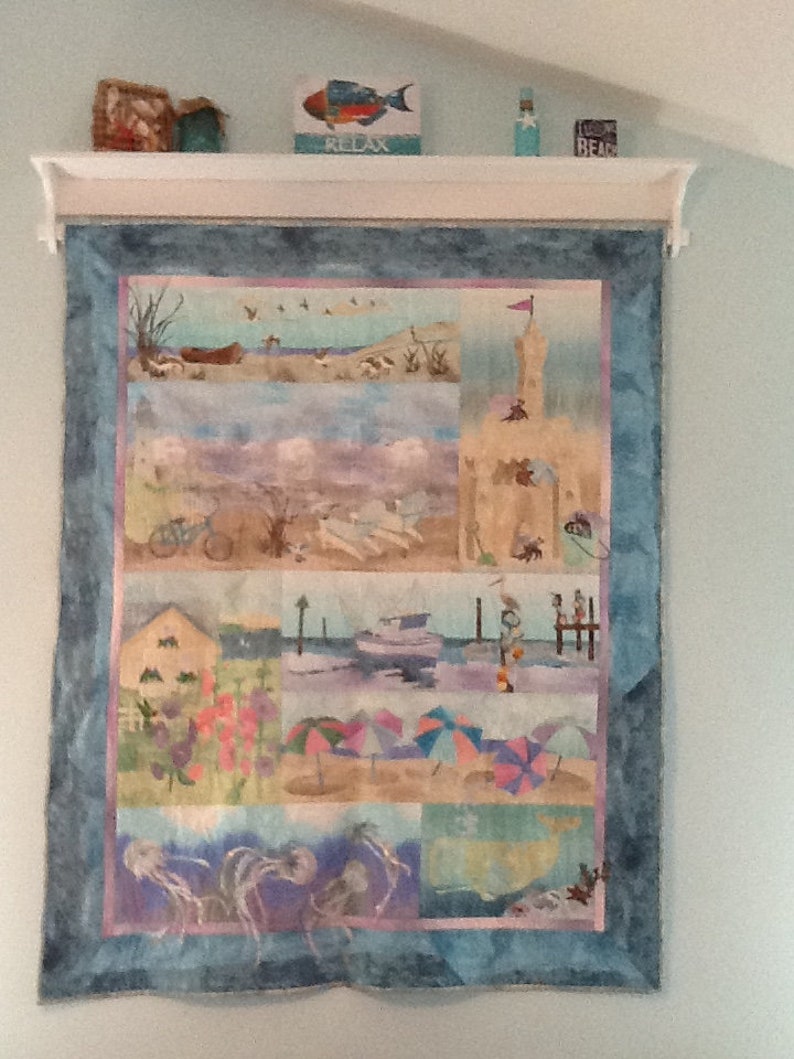 Wall Hanging Quilt Rack Tapestry Display Shelf With Quilt Rod Etsy