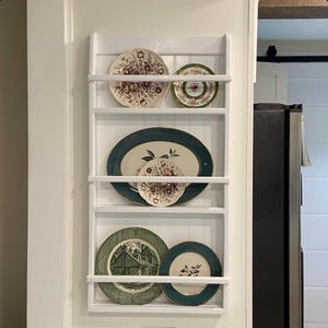 Country Farmhouse Plate Rack, Kitchen Dtorage