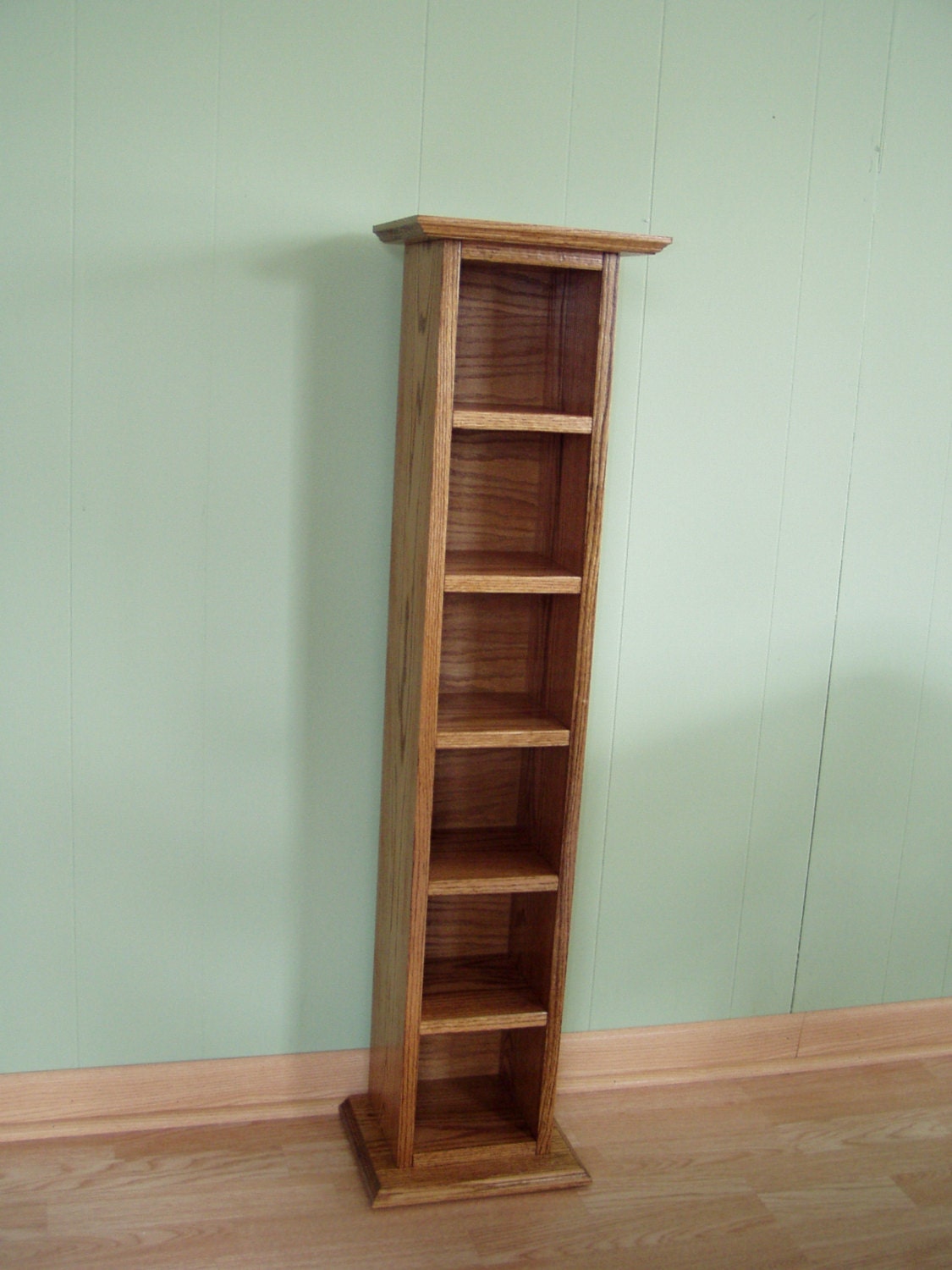 CD Tower Storage Rack, Floor Standing, Beautiful Solid Oak