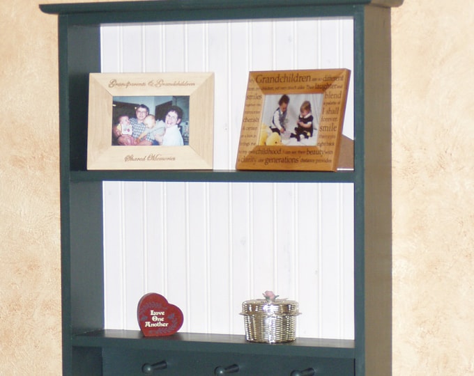 Antique Wooden Mahogany Wall Hanging Shelf Etsy