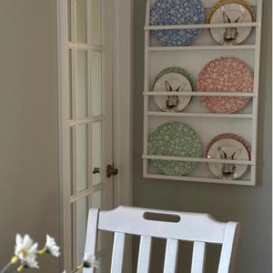 Estante para platos, estante de pared para platos, exhibición de platos