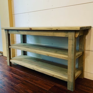 Country Farmhouse Bench , Mudroom, Foyer, Entryway Bench , Boot Bench , Modern Farmhouse Bench , Hallway Seat, Bench , Bench With Shelves