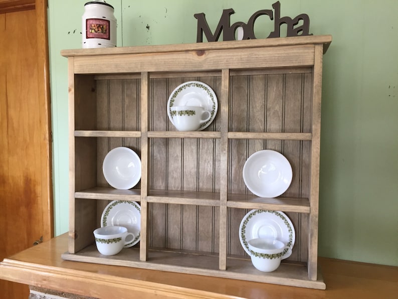 Tea Cup and Saucer Plate Rack and Kitchen Display Shelf 9 Section ...