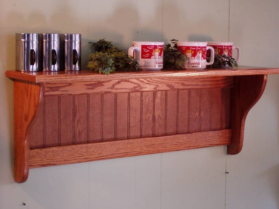 Wall Shelf Oak Shelf Amazing Display Shelf 42 inch Shelf