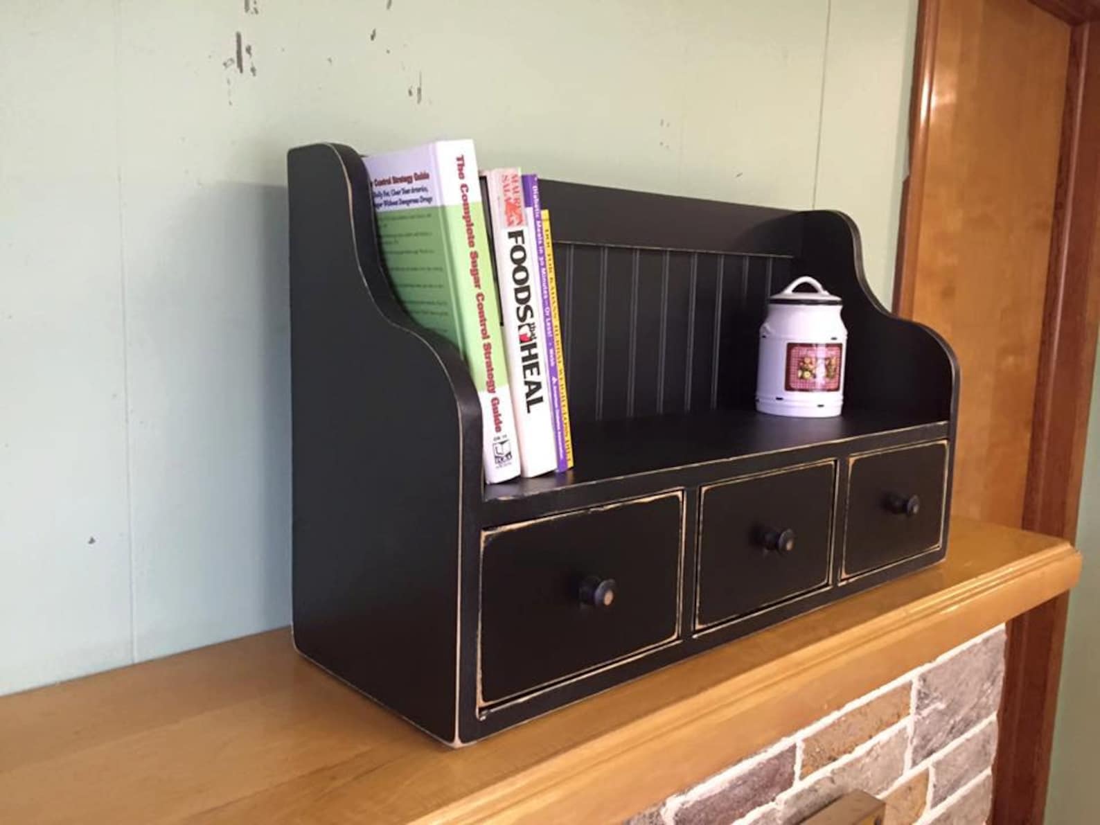 Cook Book Recipe Display Rack Counter Top Shelf Recipe Drawers - Etsy