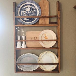 Escurreplatos para colgar en la pared, expositor de platos