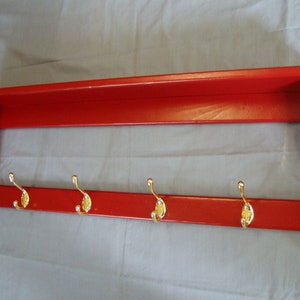 36 Inch Country Coat Rack Wall Shelf with Open Back