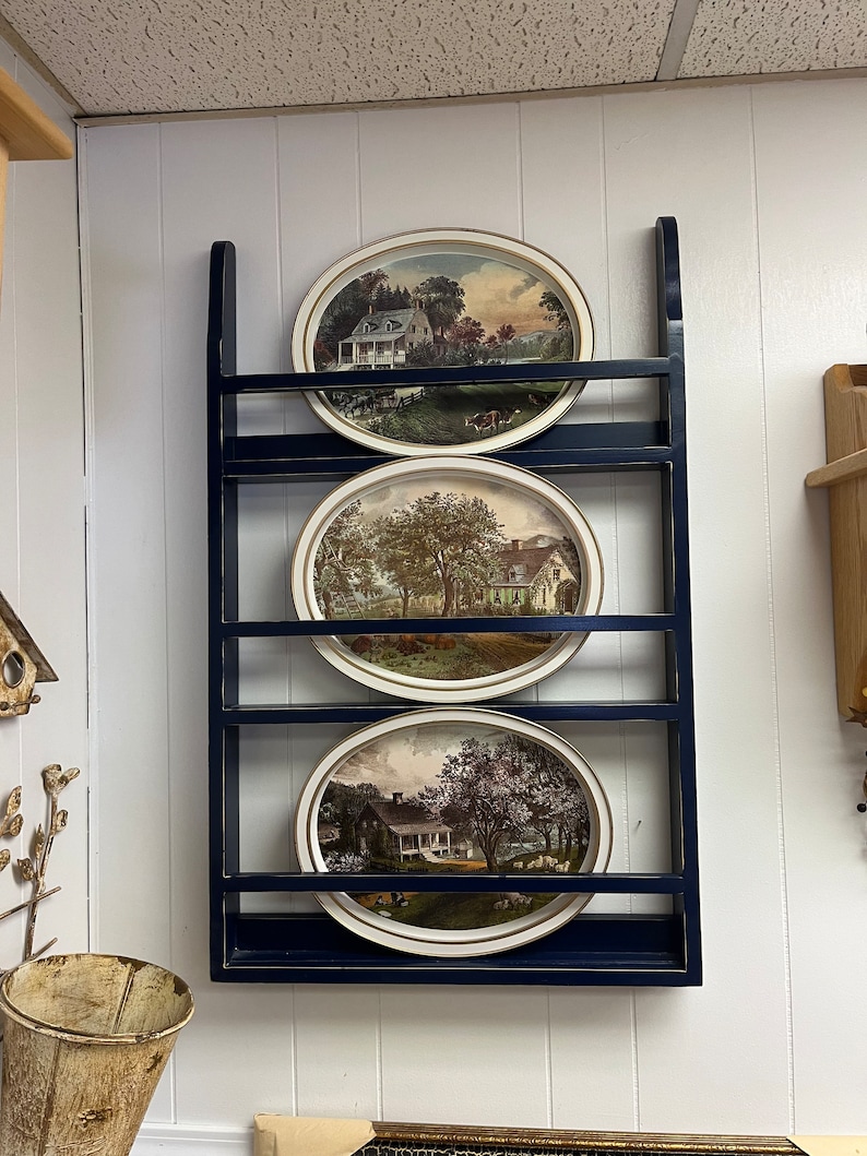 Platter Rack Shelf Plate Rack Display 