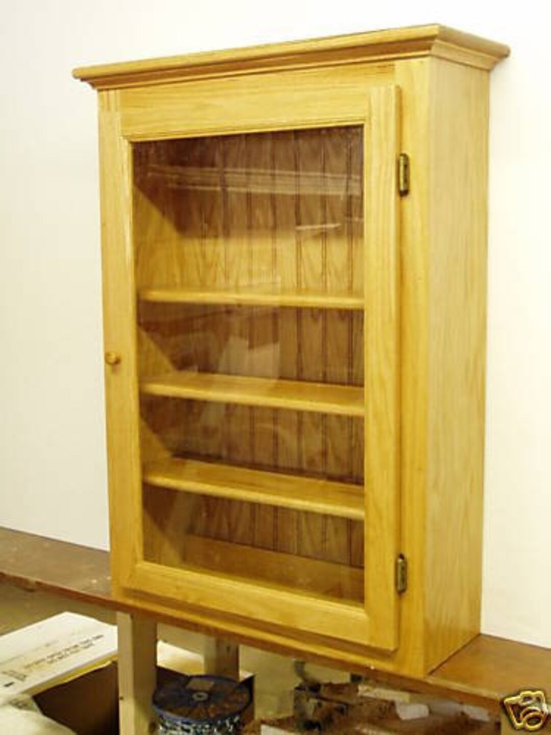 Oak Display Wall Stunning Curio Shelf, Collectible Display