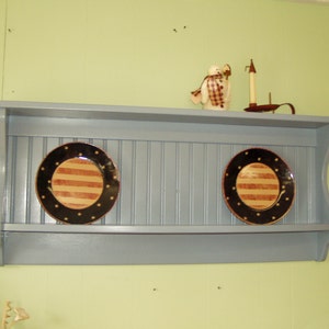 Plate Rack, Wall Hanging, Country Rack, charming Farmhouse Style Shelf With Plate Groove