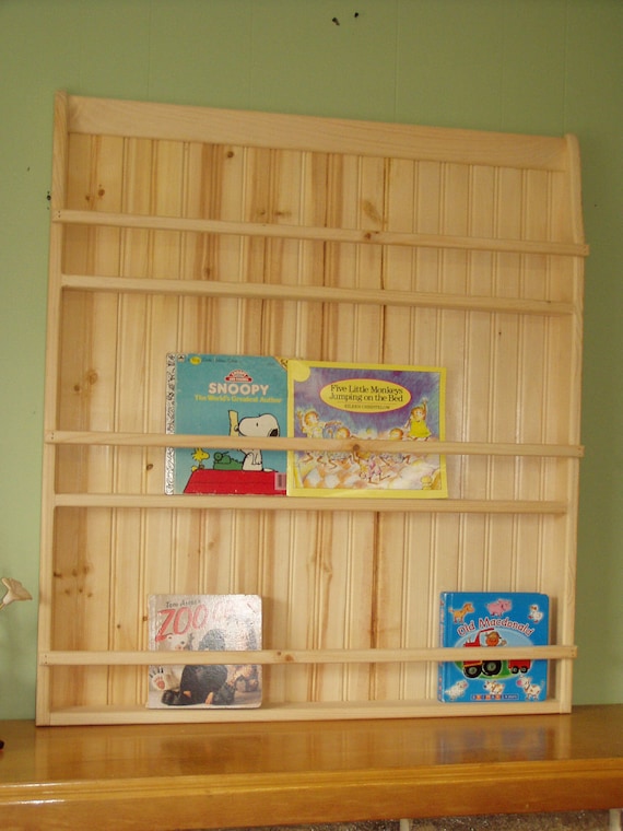 Unfinished Pine Primitive Plate Rack Or Bookshelf Unit Display Etsy