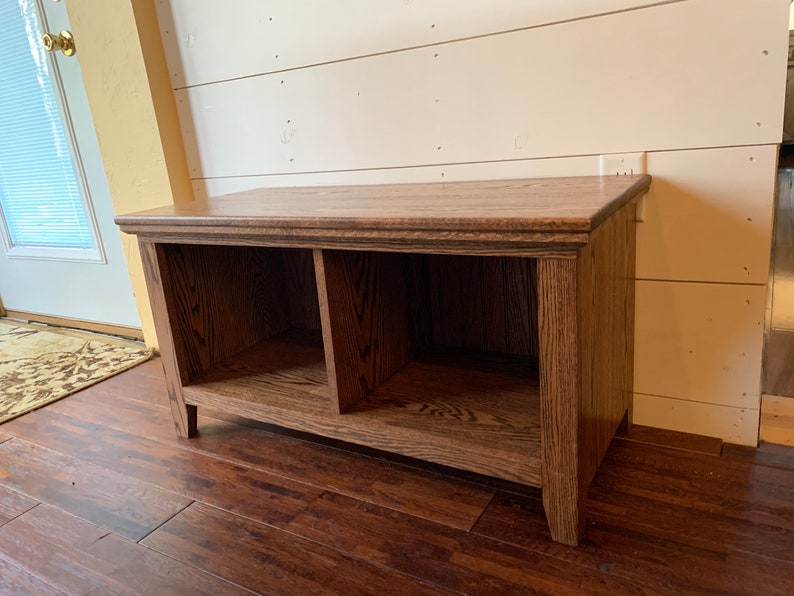 Ekbänk i mudroom: Förvaring av sko i sliten entré bild 7