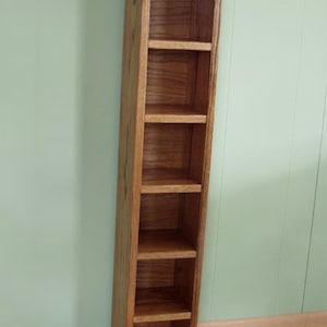 CD Tower Storage Rack, Floor Standing, Beautiful Solid Oak Wood Storage Unit
