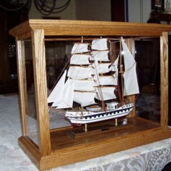 AcrylicJob 19x6x8 Clear Table Top Display Case For Ocean Liner & LGB G Scale Trains