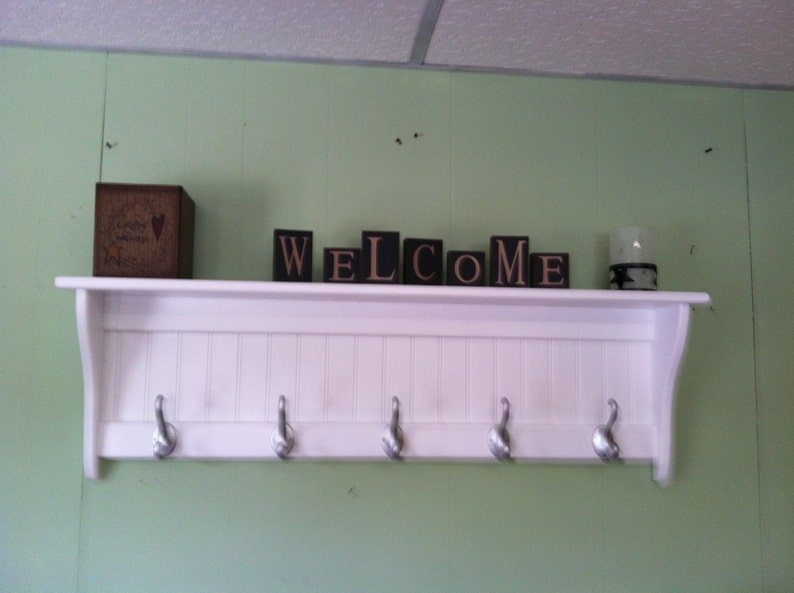 Wood Country Coat Rack Wall Shelf Country Display Rack Etsy