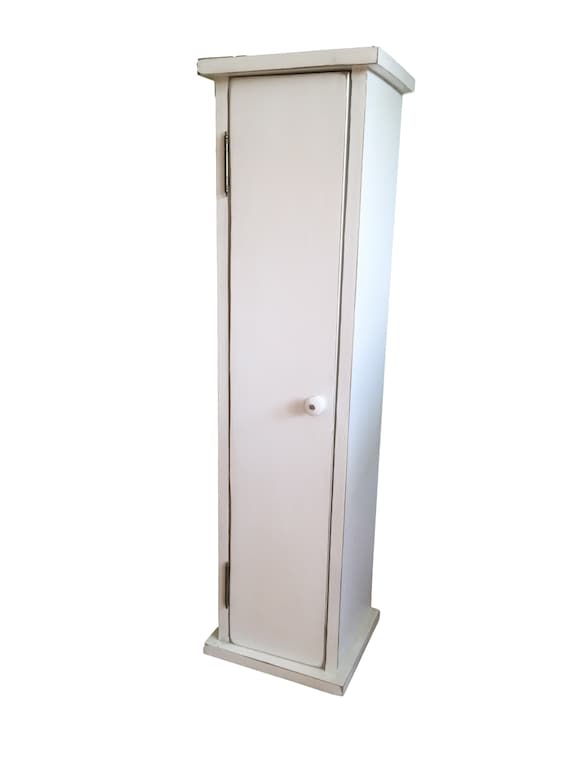 Toilet Tissue Storage Floor Cabinet-White