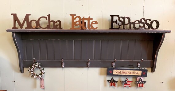 Percheros de pared estilo campo sale