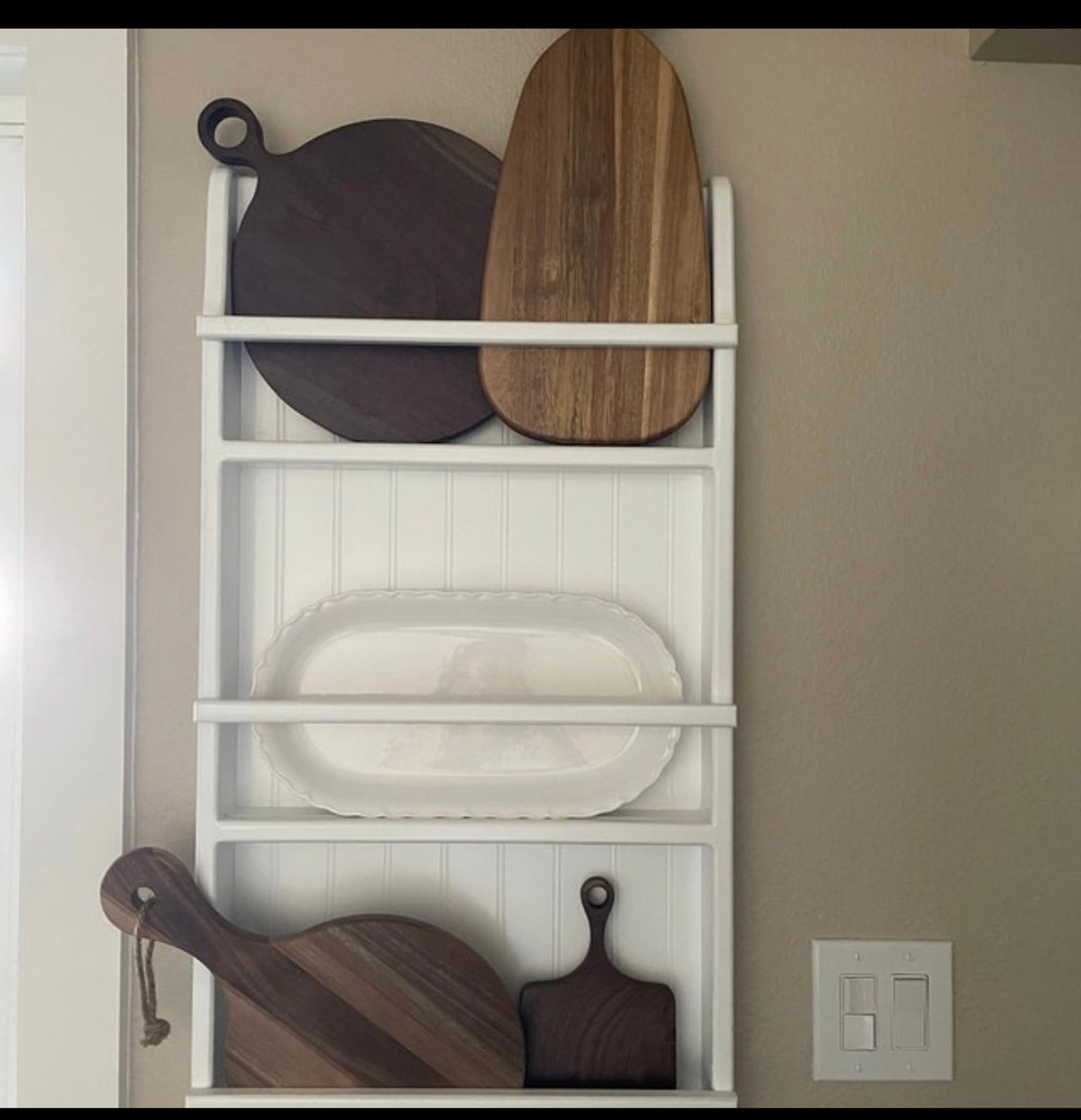 Cookbook Recipe Rack Bookshelf Wall Hanging Rack Etsy