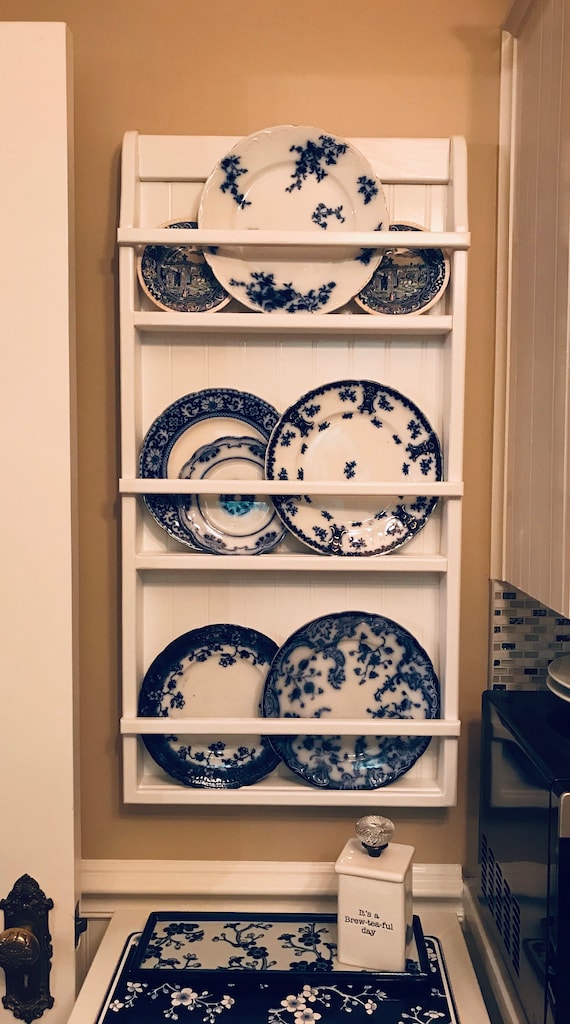 Wall Hanging Plate Rack Shelf Small Bookshelf Or - Plate Holder For Wall Hanging
