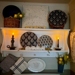 Kitchen Cabinet Shelf, Plate and Dish Display Wood Shelf