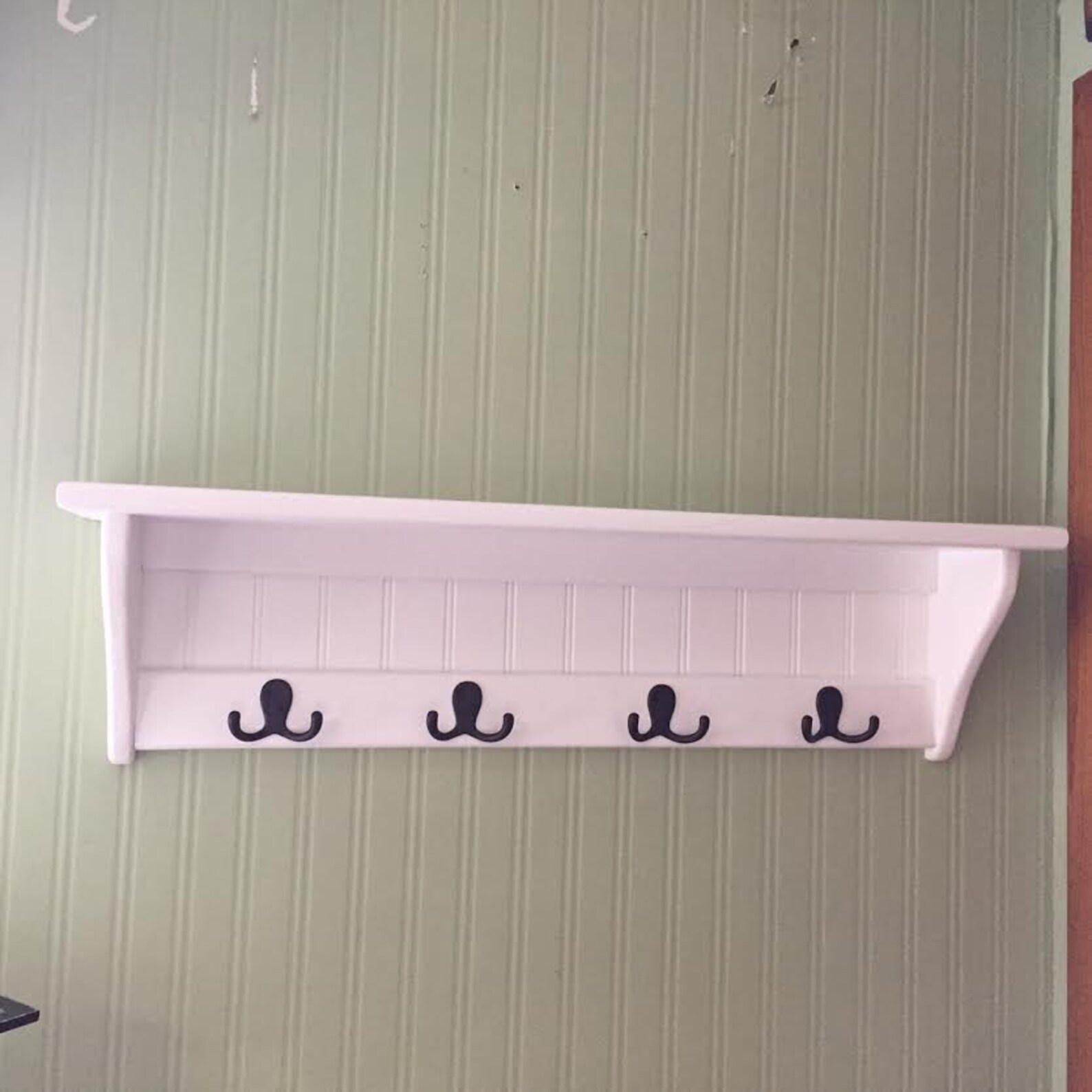 Key Rack Wall Hanging Shelf and Coat Hook Rack 30 Etsy