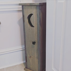 Toilet Paper Storage Cabinet, Outhouse Bathroom Storage, bathroom cabinet