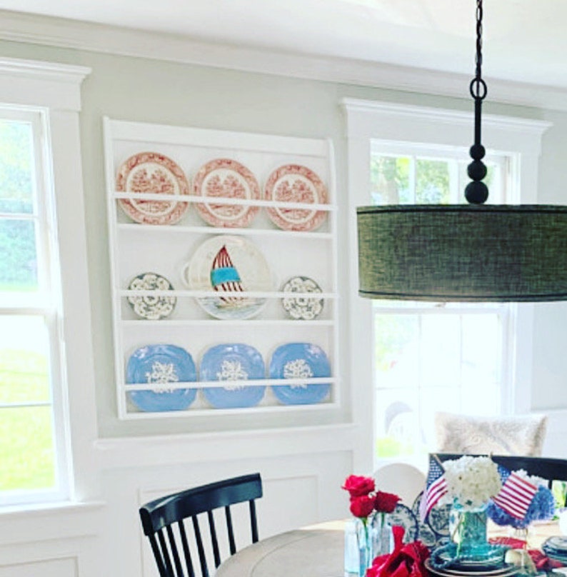 Plate Rack Wall Hanging Dishes Display Rack Plate and Etsy