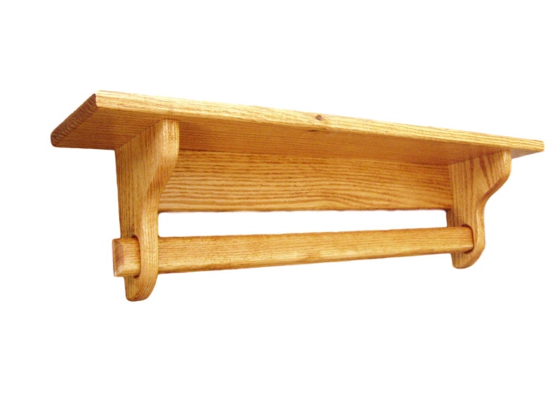 Quilt Hanger With Shelf 48 Inch Oak Quilt Rack Wall Hanging Etsy