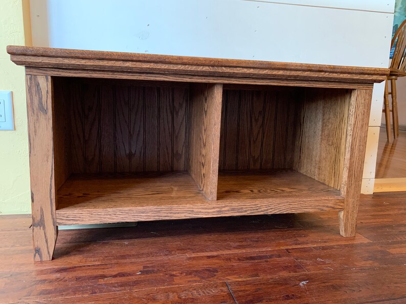 Ekbänk i mudroom: Förvaring av sko i sliten entré bild 4