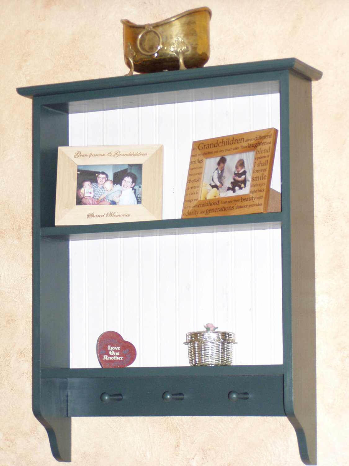 2 Tier Traditional Wood Display Shelf Appletree Woodcrafts LLC