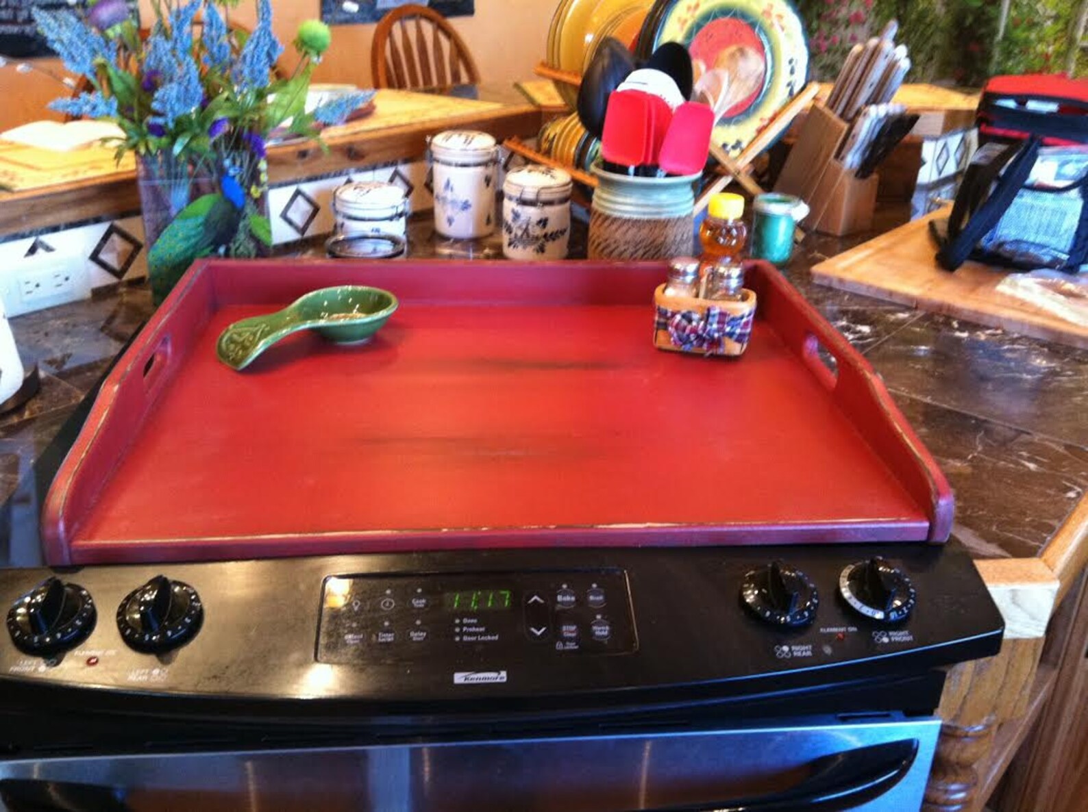 Stove Board Kitchen Primitive Noodle Board Rustic Stove Top Etsy