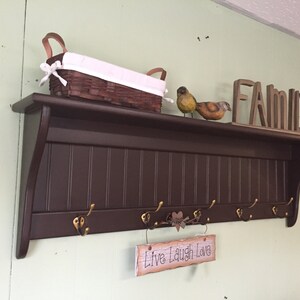 Beautiful Country Coat Rack, 42 Inches, Farmhouse Wall Decor, Entryway ...