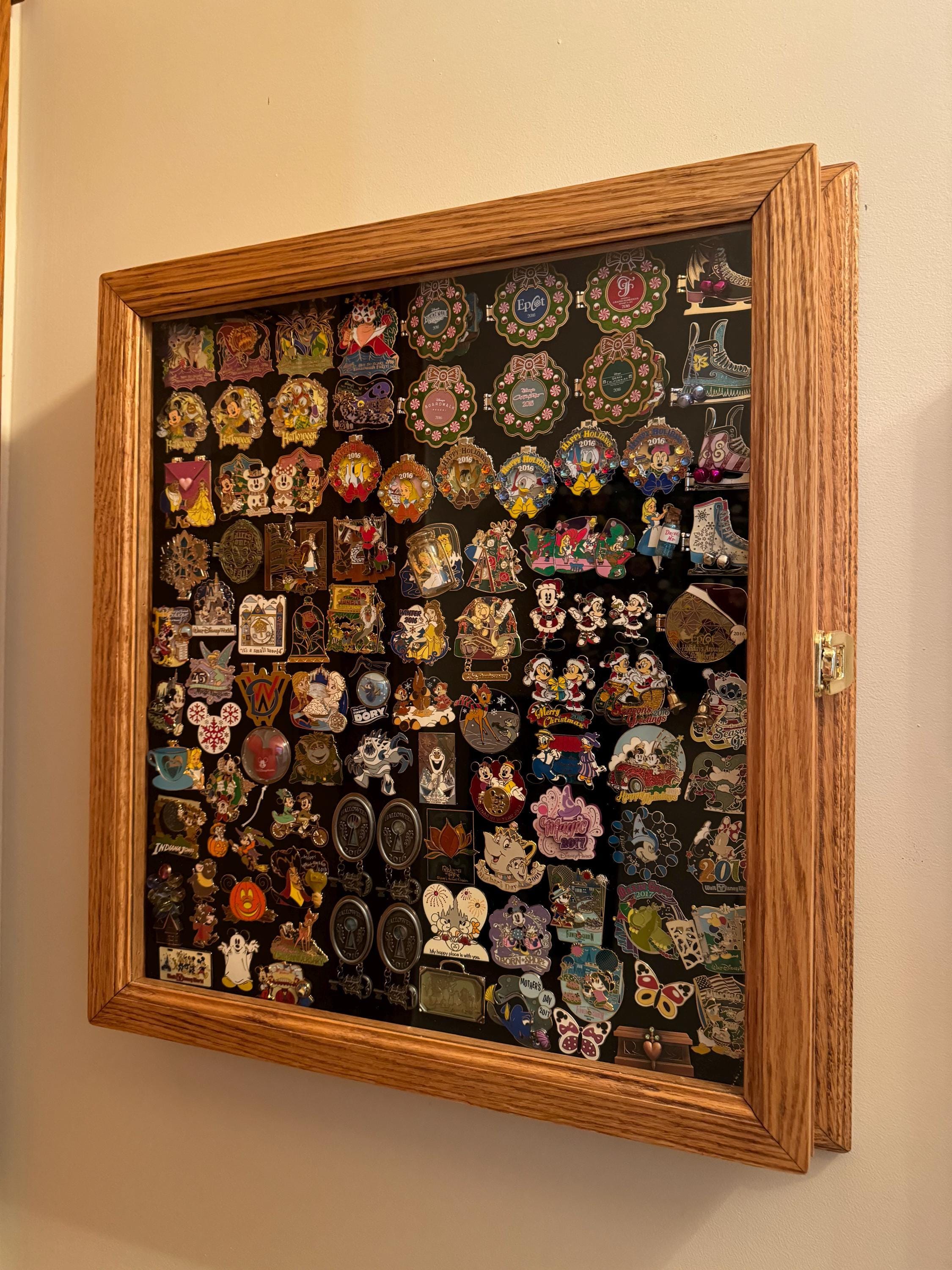 Oak Pin Case Display Collector