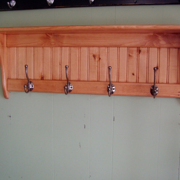 Wood Coat Rack Etsy